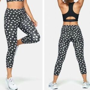 Outdoor Voices Cropped Polka Dot Leggings